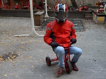 Aufwärmtraining Motorradgruppe