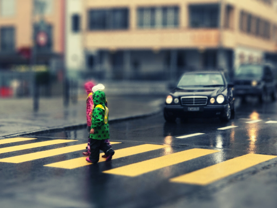 Fahrbahnquerung Kinder